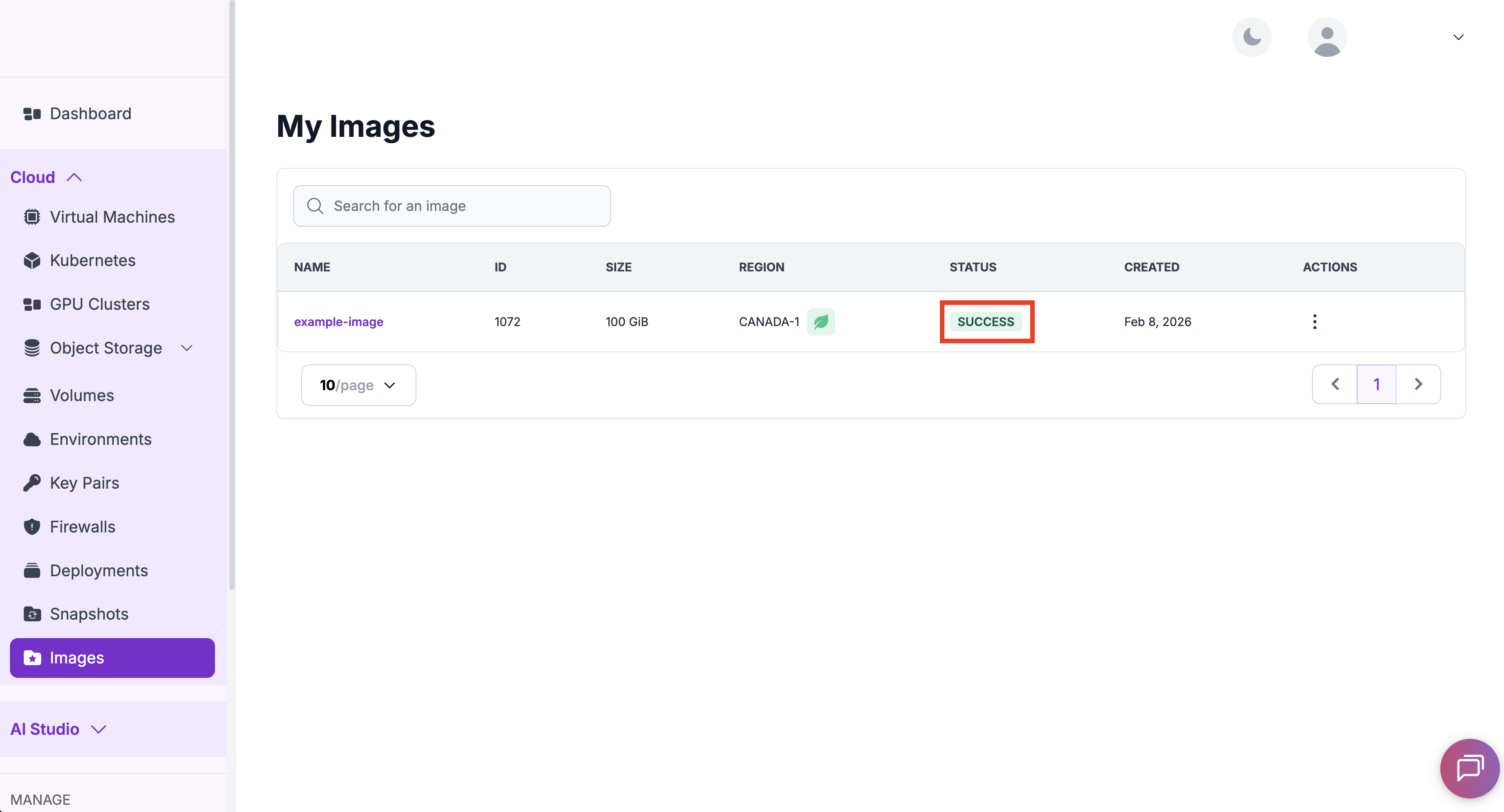 Change Flavor - Create Image from Snapshot