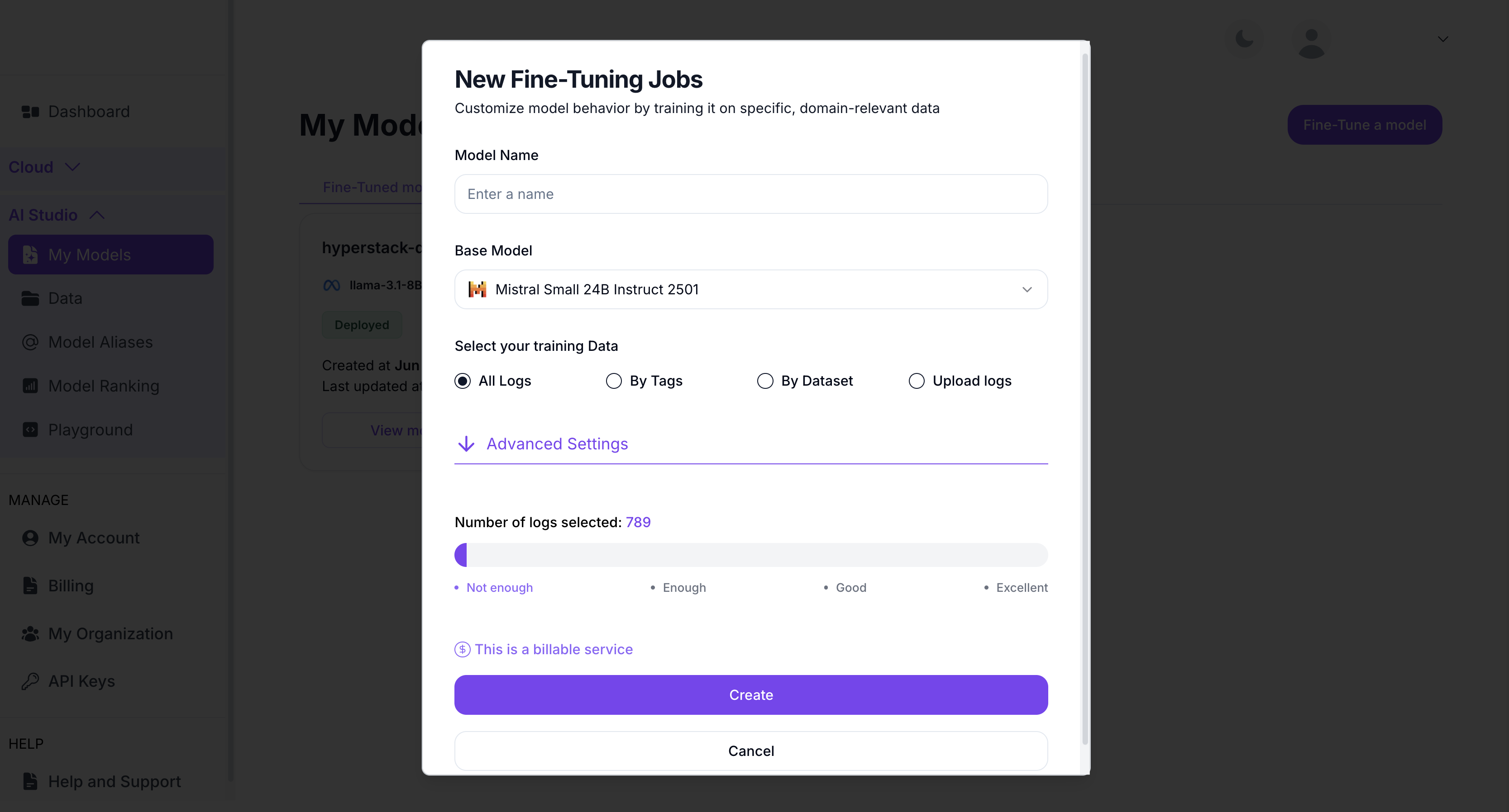 Configure Fine-Tuning