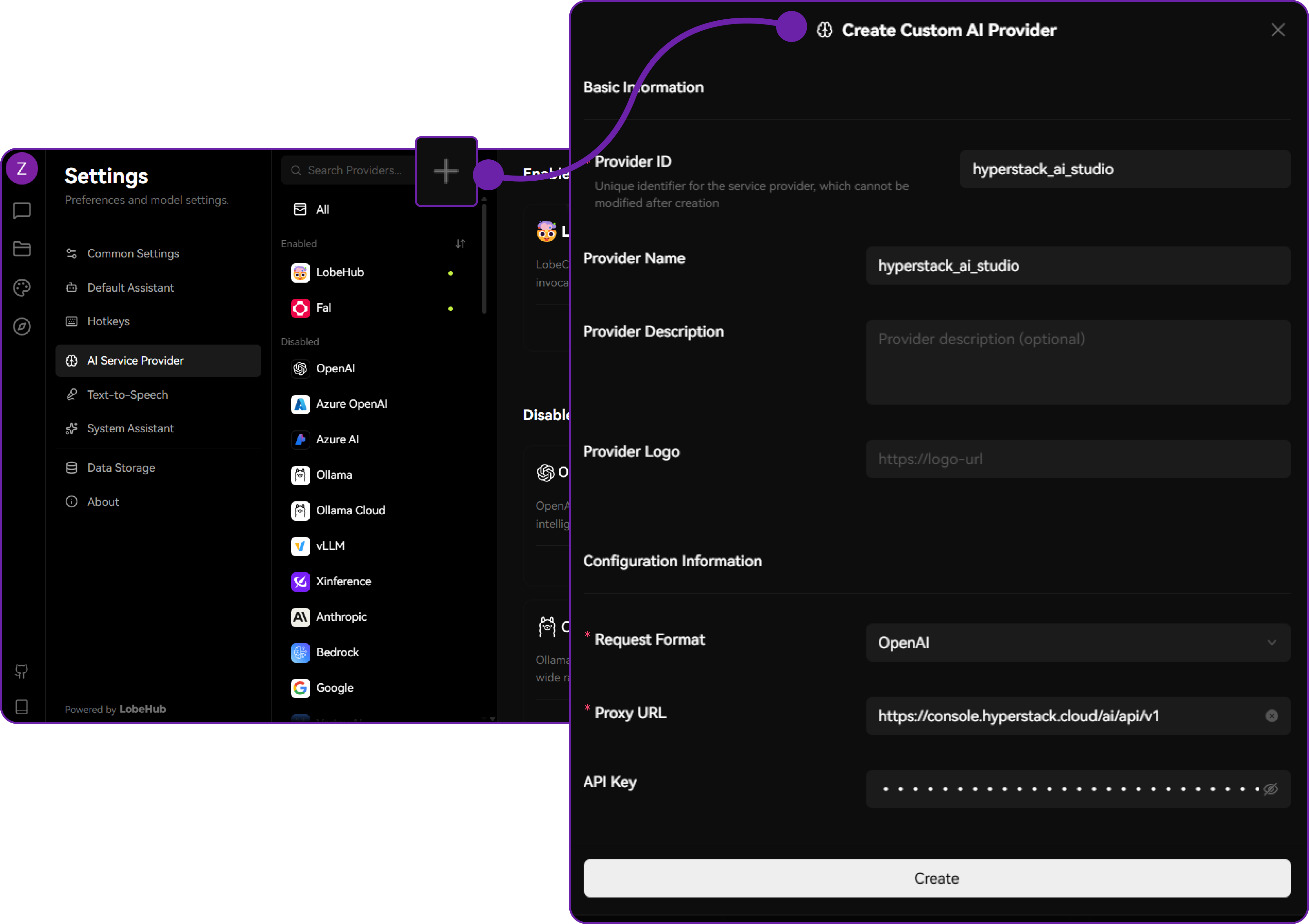 LobeChat AI Service Provider