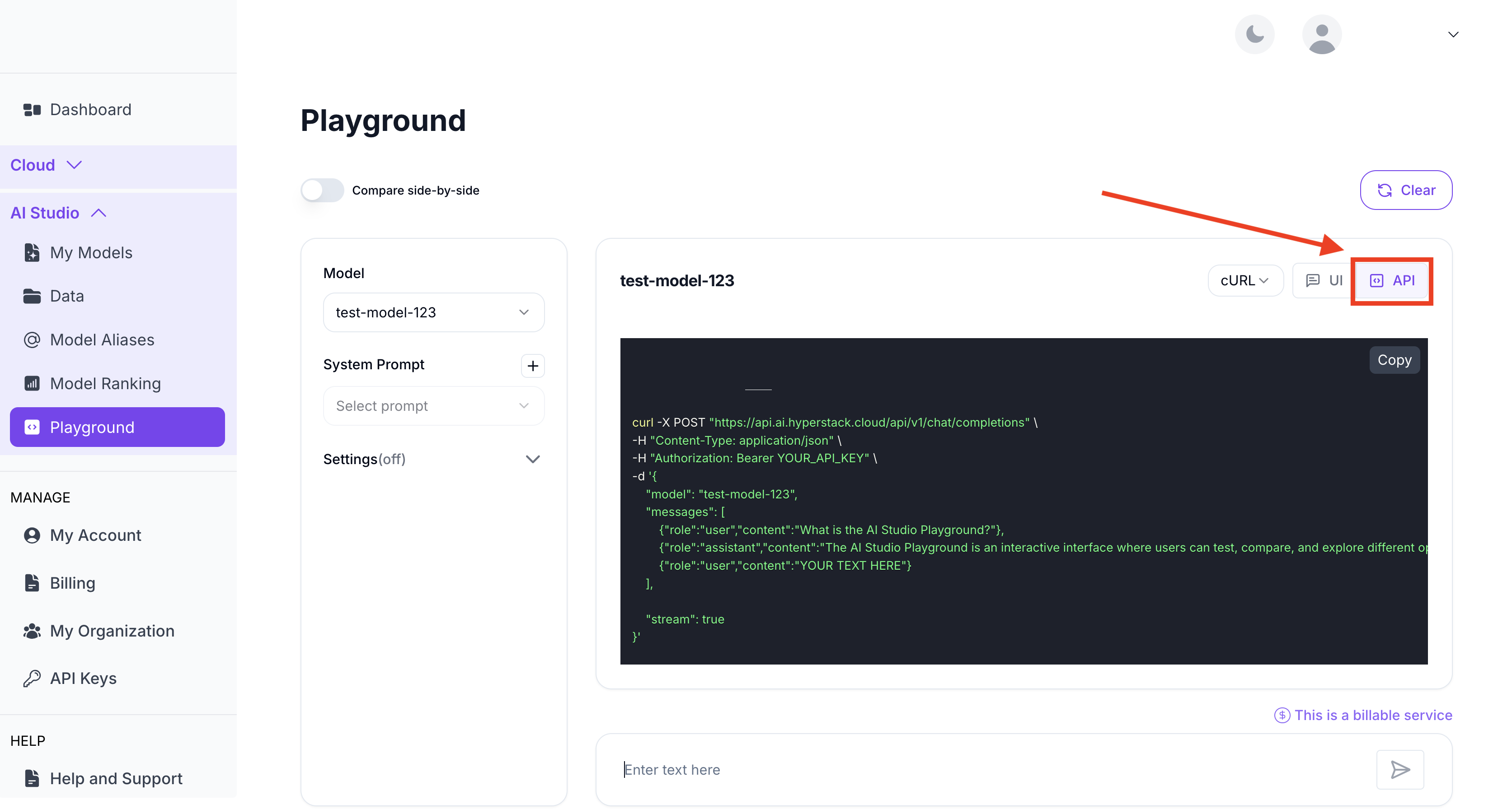 Playground UI