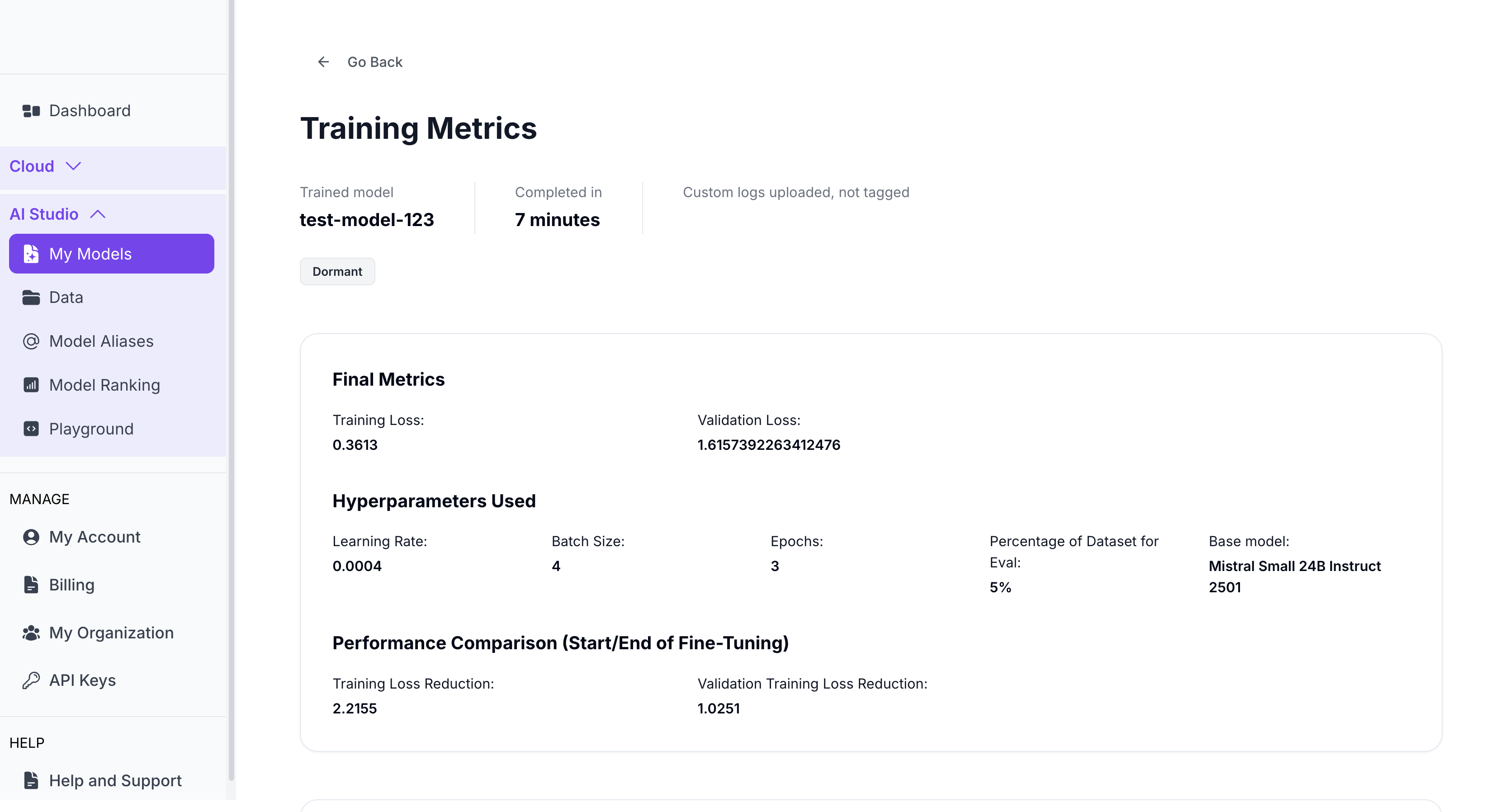 Training Metrics 1