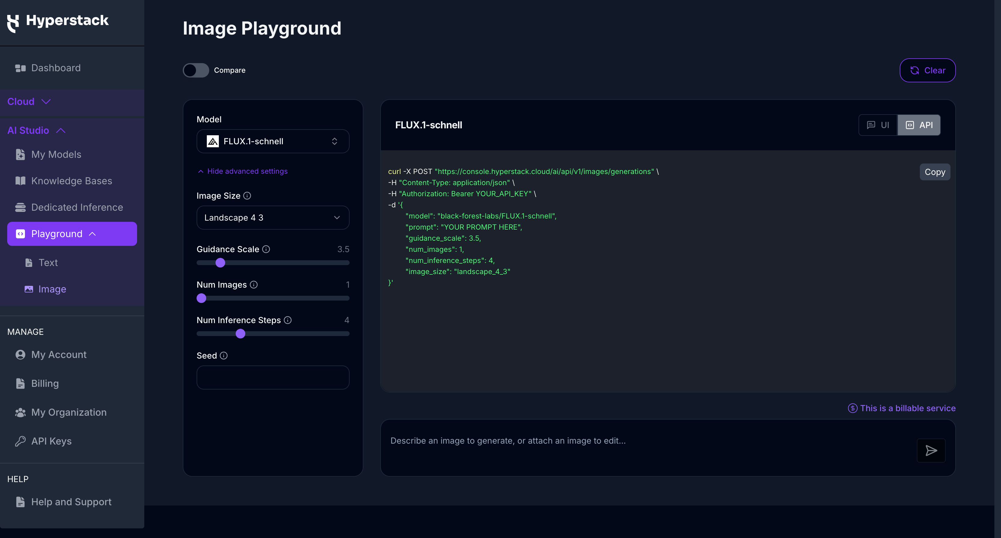 Image Playground - API Mode