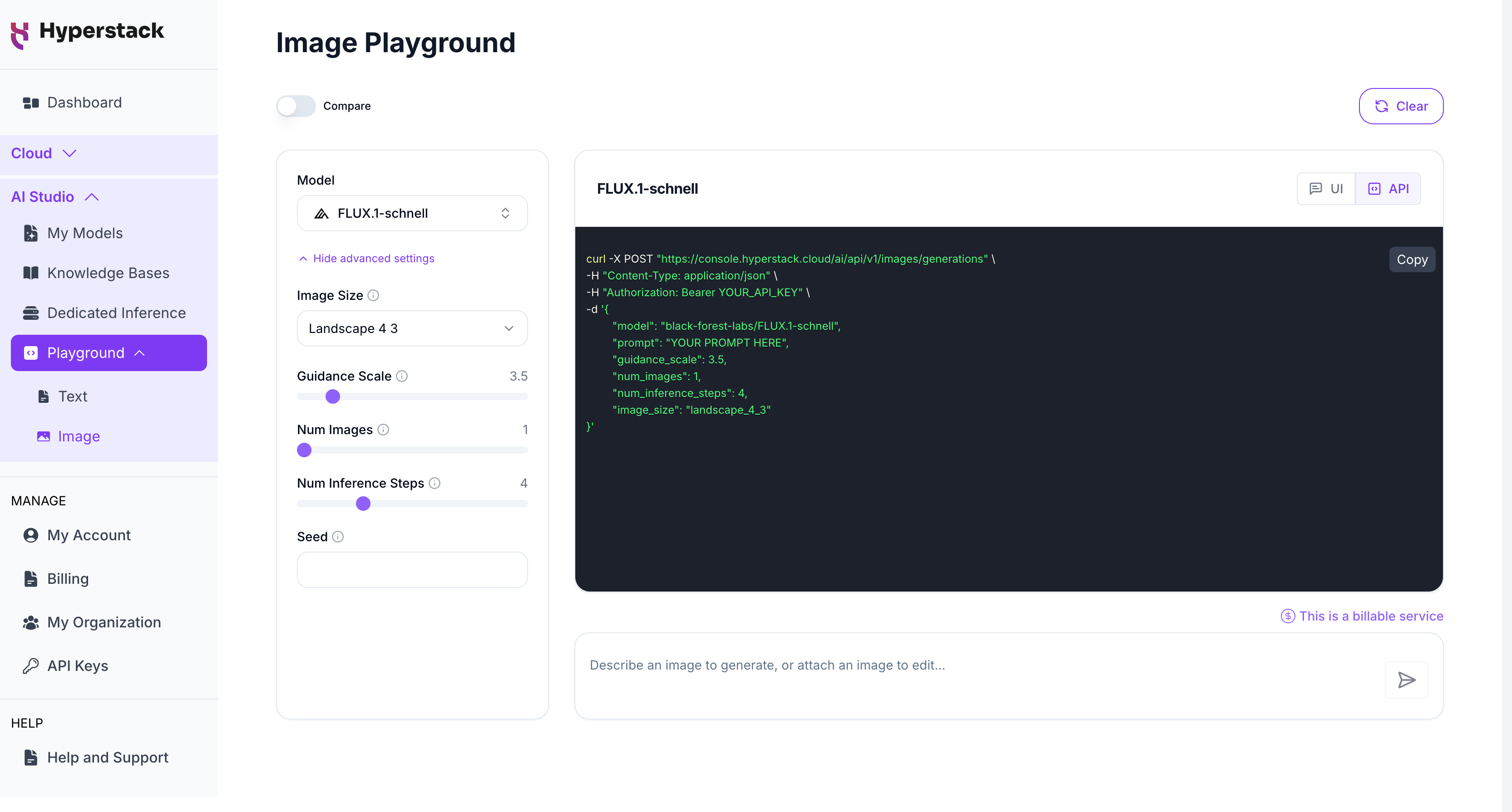 Image Playground - API Mode
